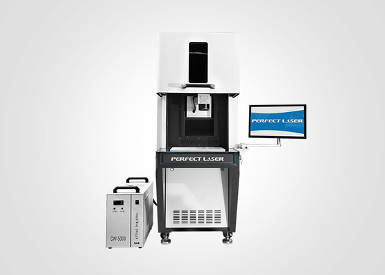 Mesin Penandaan Laser UV Kabinet Tertutup PE-UV-1W 3W 5W Untuk Komponen Elektronik