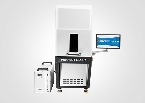 Mesin Penandaan Laser UV Kabinet Tertutup PE-UV-1W 3W 5W Untuk Komponen Elektronik