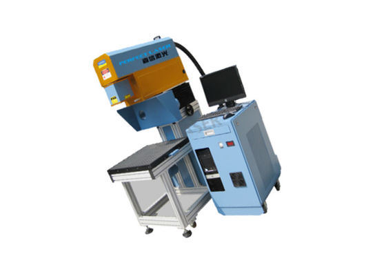 Mesin Penandaan Laser Co2 Kulit 3D dinamis 200mm×200mm Pengoperasian yang Mudah