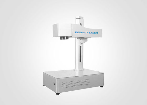 Mesin Penanda Ukiran Laser Tabletop Logam Mini Portable Fiber 20w 30w 50w
