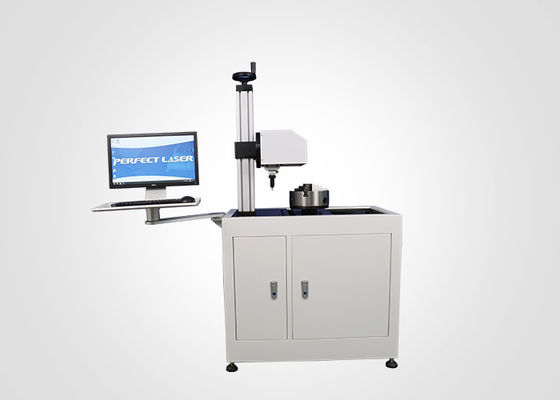 Metal Flange Dot Pin Pneumatic Marking Machine 300mm Rotary Horisontal Dengan Komputer