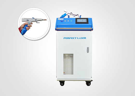 1070nm 1000W 1500W Handheld Laser Welding Machine Untuk Pengelasan Lembar Galvanis Alloy Aluminium Baja Rostless