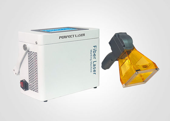 Otomatis Smart LCD 20W 30W Handheld Laser Etching Machine Untuk Metal Aluminium Carbon SS