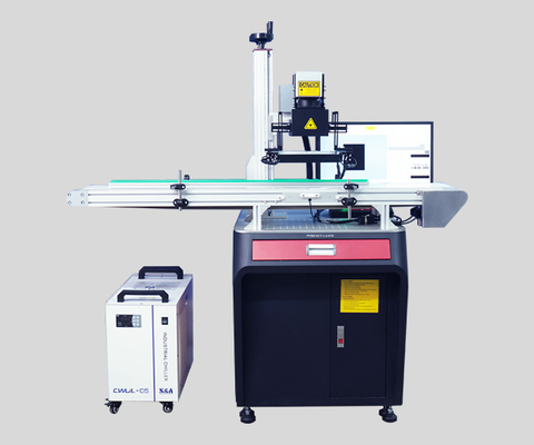 Kamera CCD Sistem Pemosisian Visual Otomatis Mesin Penandaan Laser UV Industri