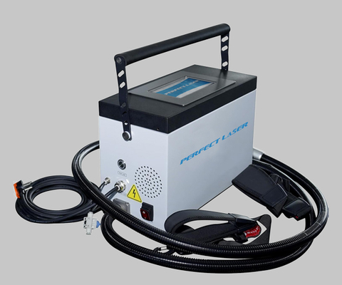 Mesin pembersih laser logam baja aluminium portabel Tekanan udara 0,3-0,8MPa Laser Frequency Range 20-200 kHz