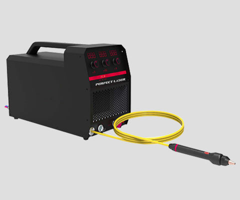 1200W Desktop kecil Mesin Pengelasan Laser Serat Logam Pulsa