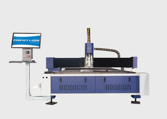 Mesin Pemotong Laser Fiber Baja Logam Industri 1500W 2000W 3000W
