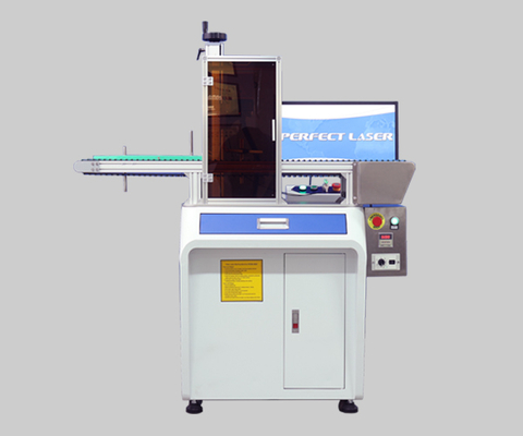 20W 30W 50W lantai berdiri Pen Conveyor Belt Fiber Laser Marking Machine Dengan Tutup Tutup