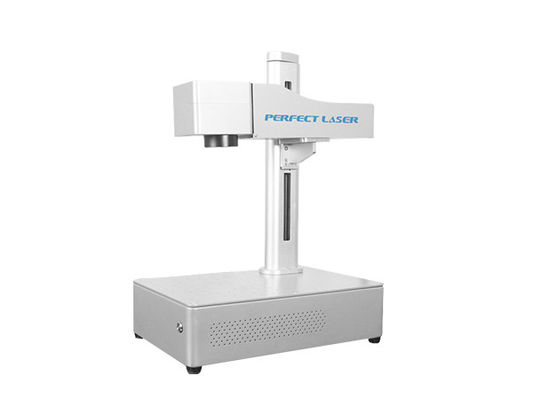Mesin Penandaan Laser Serat Logam Desktop 110x110mm Mini Ukuran Kecil